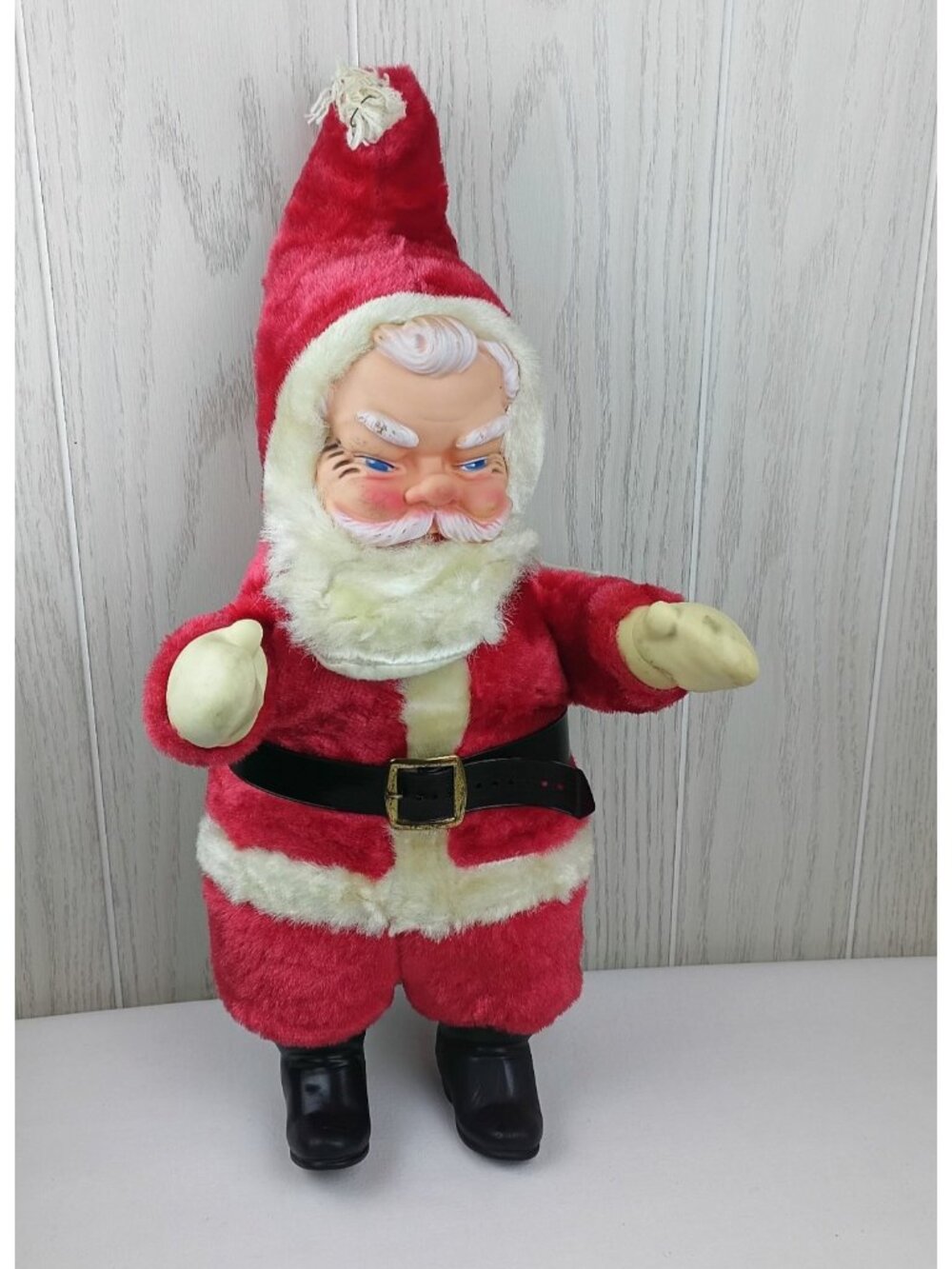 VGT Soft body rubber faced Santa Clause Rubber gloves and boots Red suite